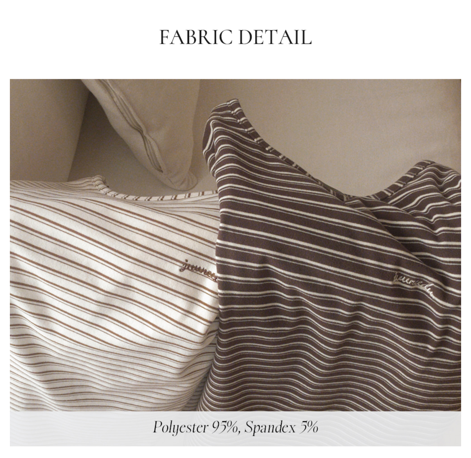 A04.條文小刺繡睡衣套裝