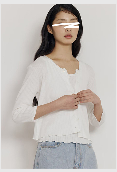 A72.瘦瘦歐膩針織小外套+背心SET