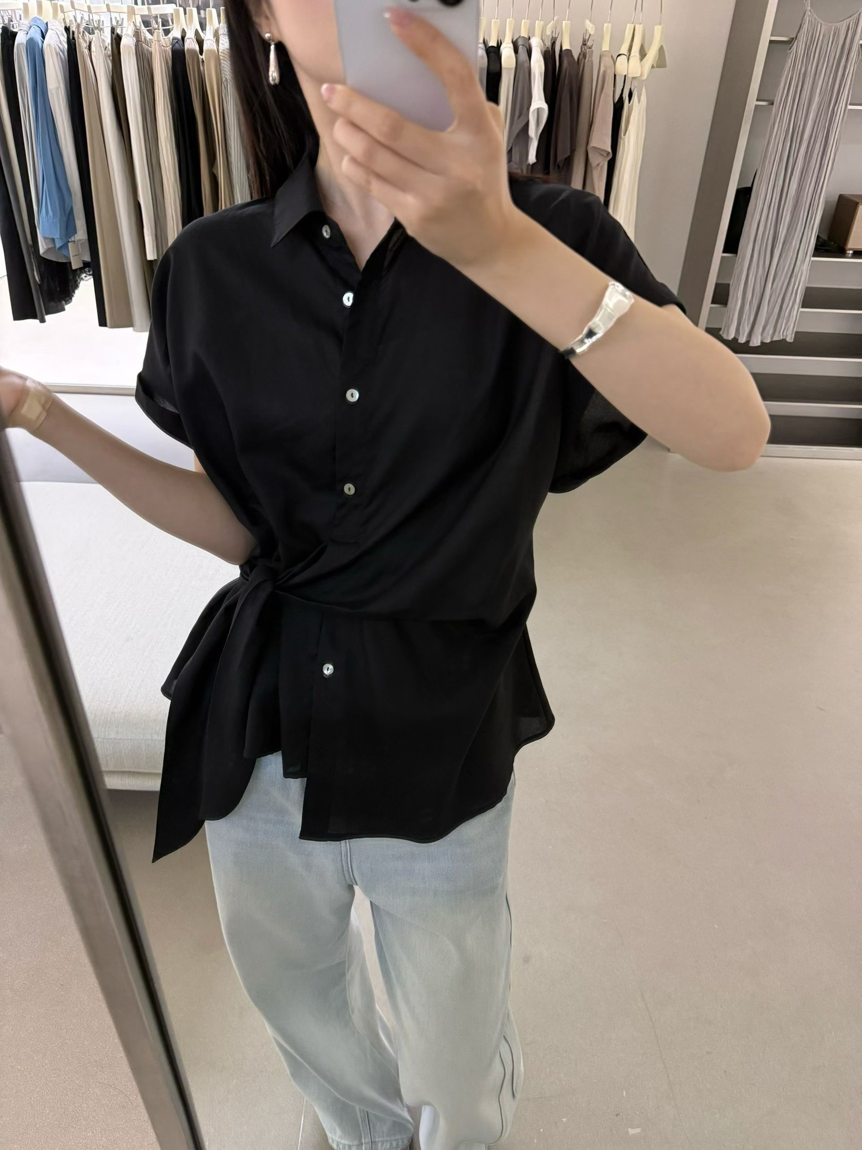 B20.天絲亞麻襯衫+極瘦美腿長褲